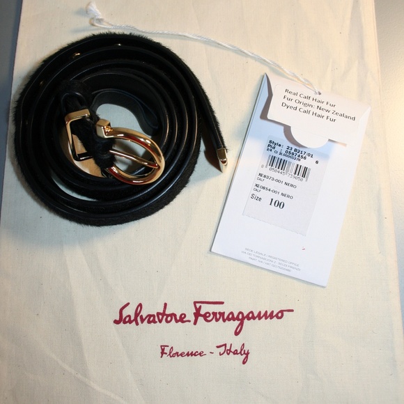 Salvatore Ferragamo Pony Hair Belt